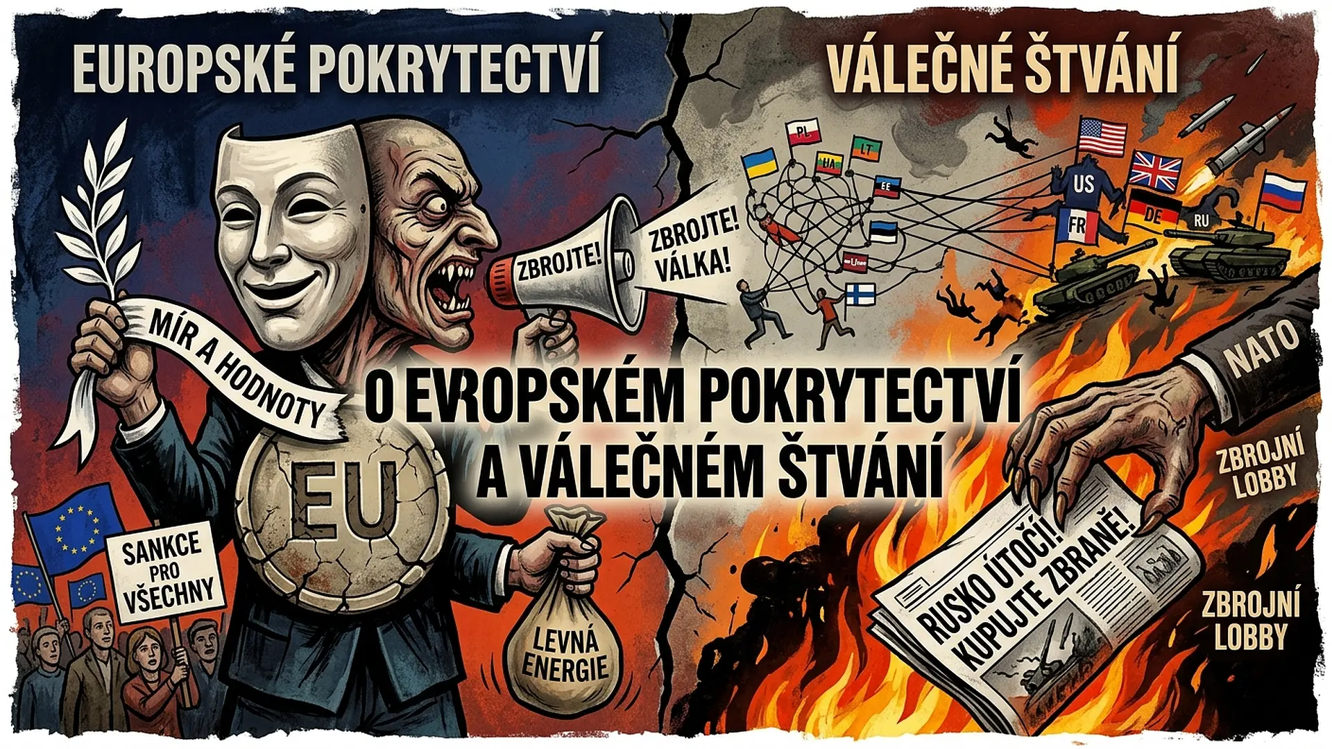 O evropském pokrytectví a válečném štvání